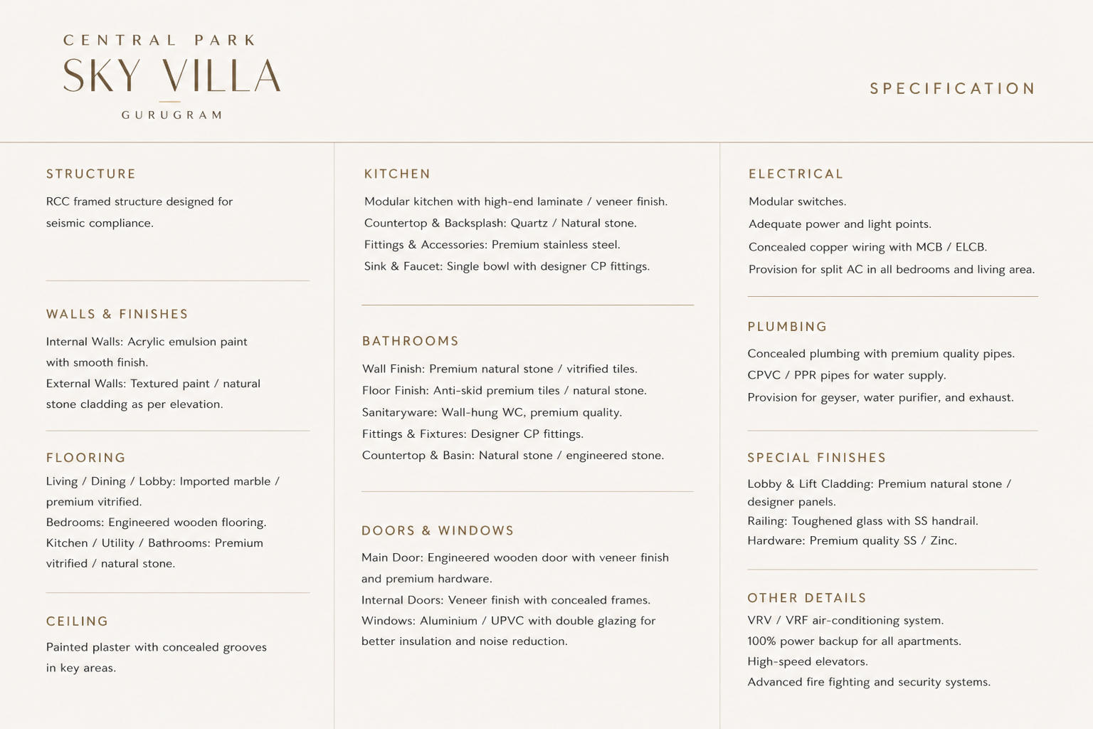 Specification